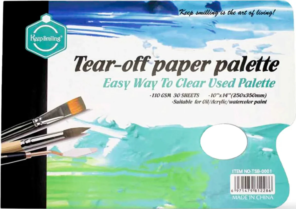 Tear Off Paper Palette - 10x14 - 30Sheets - 110g - Keepsmiling Tear Off Paper Palette - 10x14 - 30Sheets - 110g - Keepsmiling