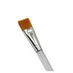 Transparent Flat Brushes Pack of 6