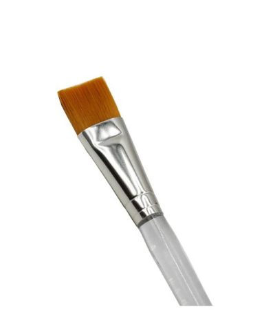Transparent Flat Brushes Pack of 6