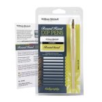 William Mitchell Calligraphy Round Hand Nibs Set With Holder