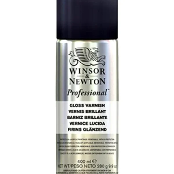 Winsor & Newton Artist Gloss Varnish Fixative Aerosol Spray 400ml