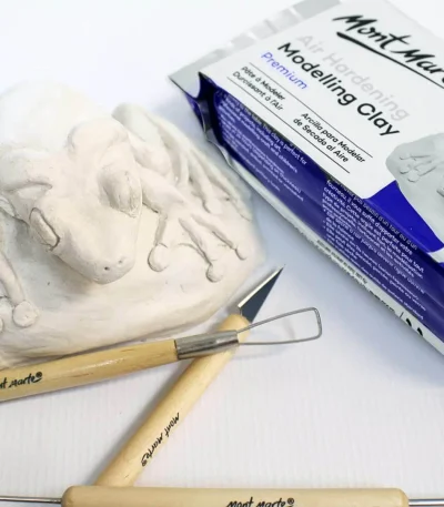 Air Hardening Modelling Clay White - 250gm - Mont marte