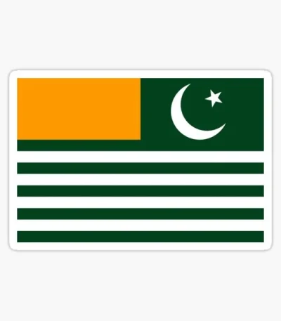 Azad Kashmir Flag 15x22cm
