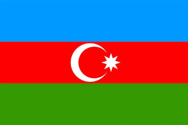 Azerbaijan Flag 15x22cm