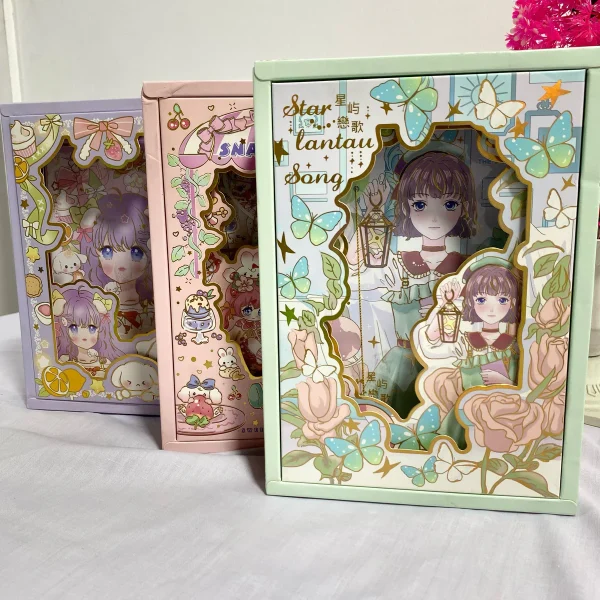 Butterfly & Anime-Themed Gift Diary & Ball pen Box Set