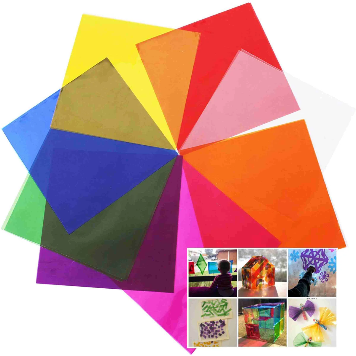 Cellophane Paper Sheet Mixed Color Cellophane Paper Sheet Mixed Color