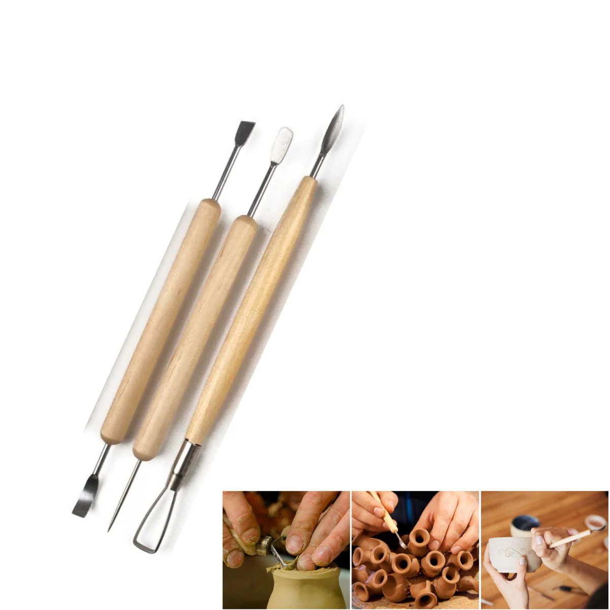 Clay Carving Tool Set (3 pcs) Clay Carving Tool Set (3 pcs)