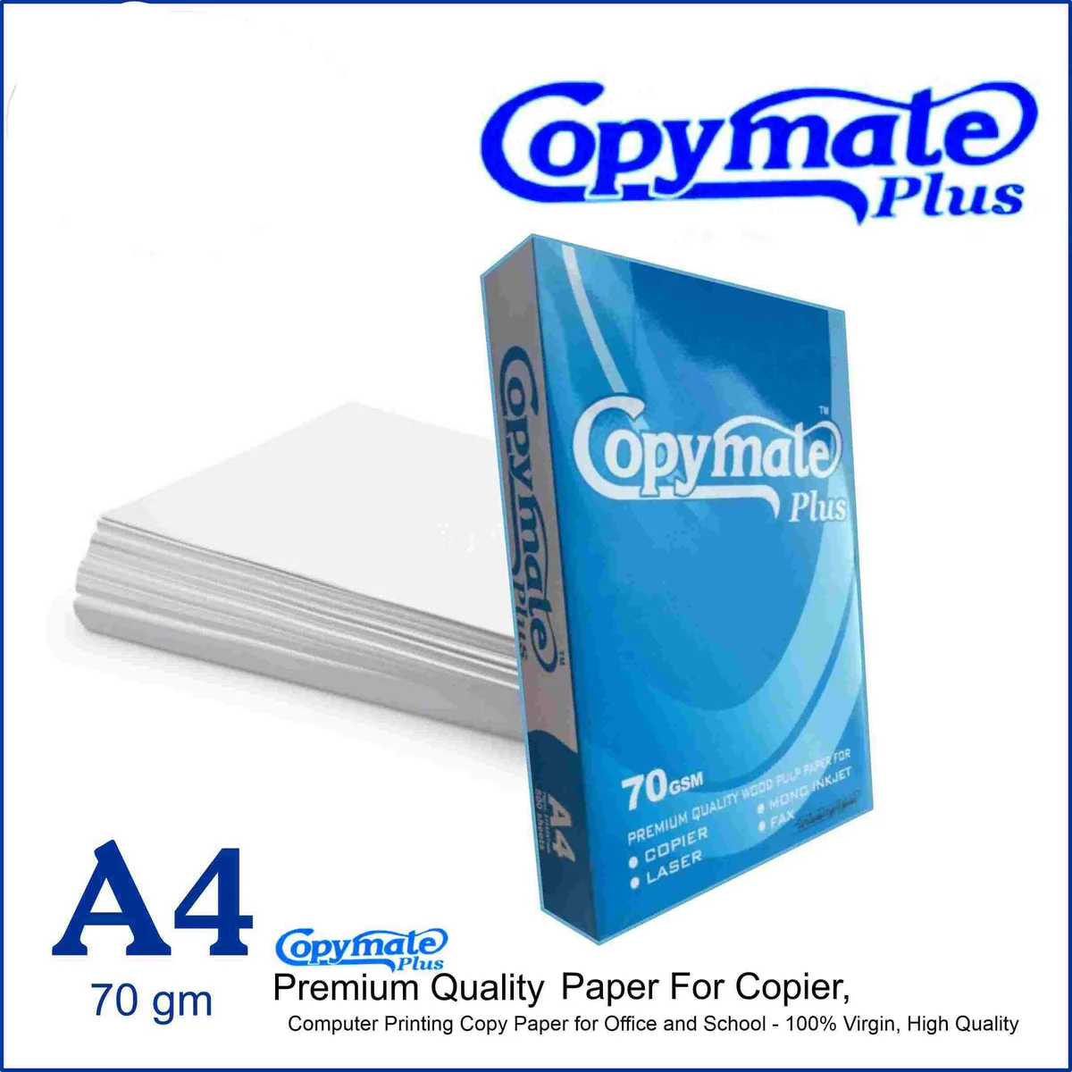 Copymate Paper Rim Size 70gsm A4 Copymate Paper Rim Size 70gsm & 80gsm