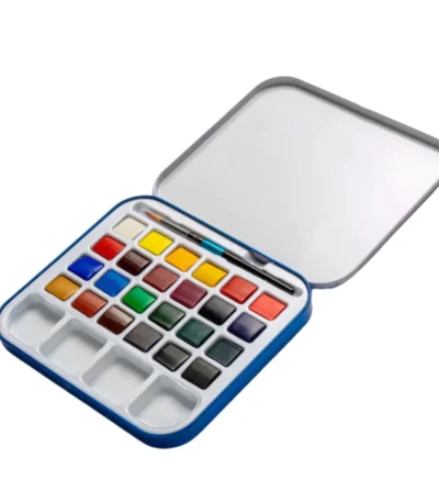 Daler-Rowney Aquafine Travel Tin 24 Half Pans