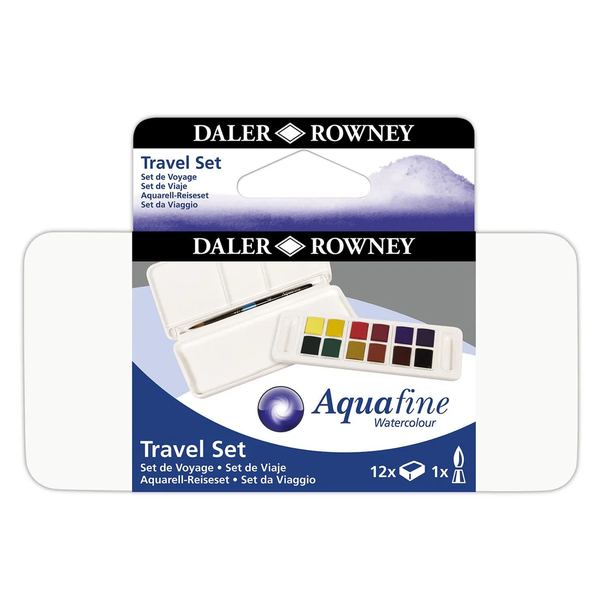 Daler Rowney Aquafine Watercolor Travel Set- Daler Rowney Aquafine Watercolor Travel Set