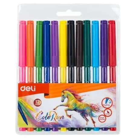 Deli Felt Pen Colors Set