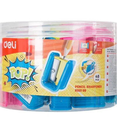 Deli Pop Pencil Sharpener 48 Pcs Jar (00106)