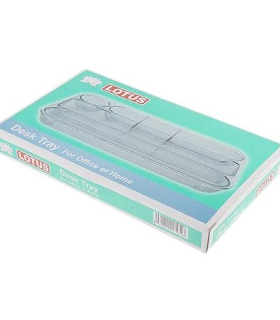 Desk Tray Lotus Transparent