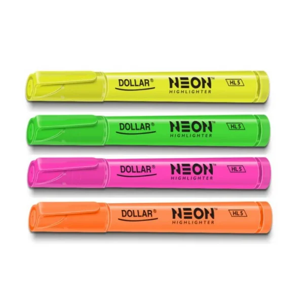 Dollar Neon Highlighter 1pc