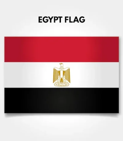 Egyptian Flag 15x22cm