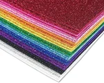 Foaming Glitter Sheets A4 Size Pack of 10