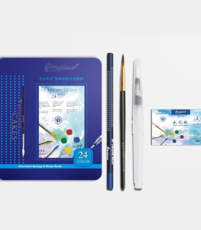 Giorgione Solid Watercolor Paint Cakes Set of 24