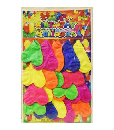 Heart Shape Balloon Mixed Color (1Pack)