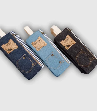 Jeans Pattern Pencil Pouch