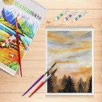 Keep Smiling A5 Watercolor Pad for Artist, 24 Sheets