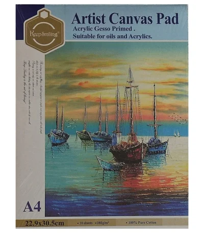 Keep Smiling Artist Canvas Pad