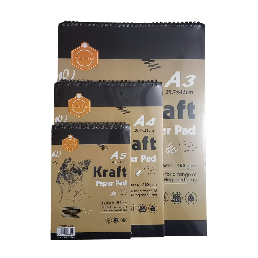 Keep Smiling Kraft Paper Pad 50Sheets Keep Smiling Kraft Paper Pad 50Sheets
