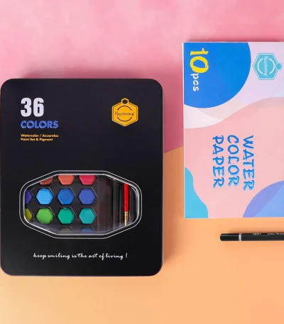 Keep Smiling Solid Watercolor Paints 36 Colors Set