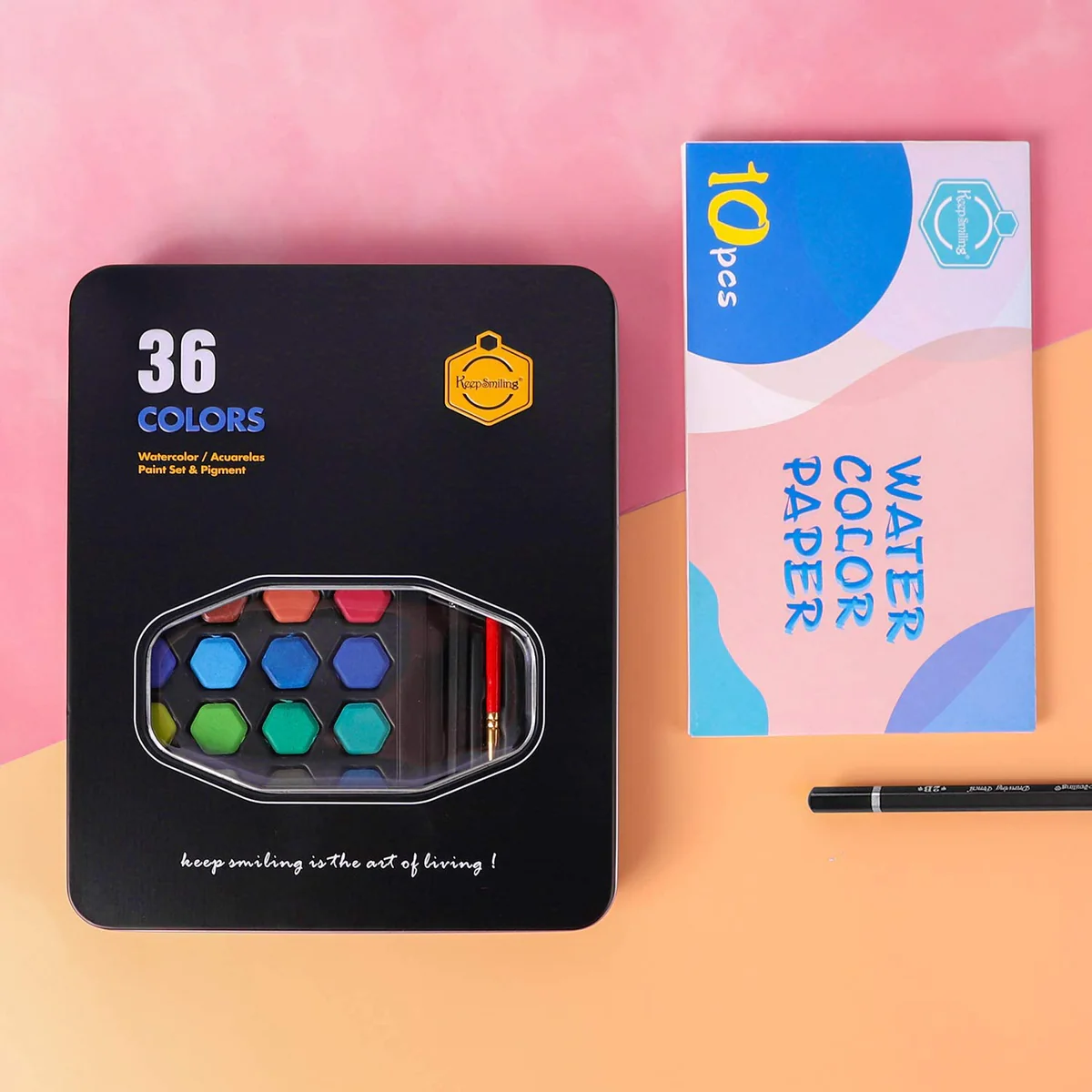 Keep Smiling Solid Watercolor Paints 36 Colors Set Keep Smiling Solid Watercolor Paints 36 Colors Set