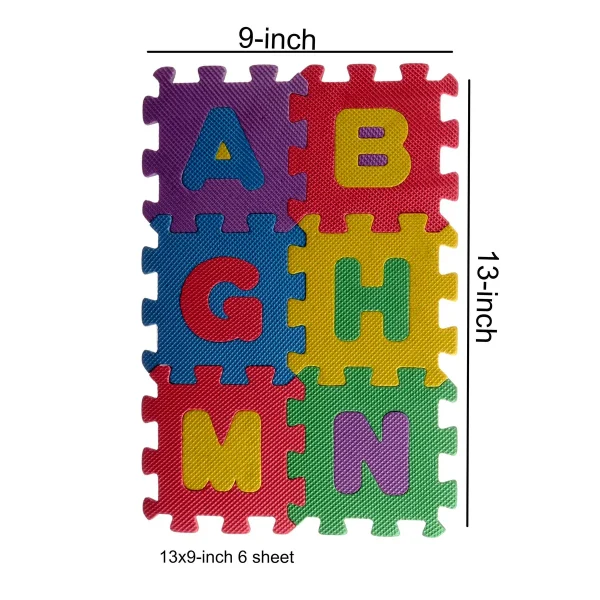 Kids Learning Eva Puzzle Foaming Mat 6pcs Set
