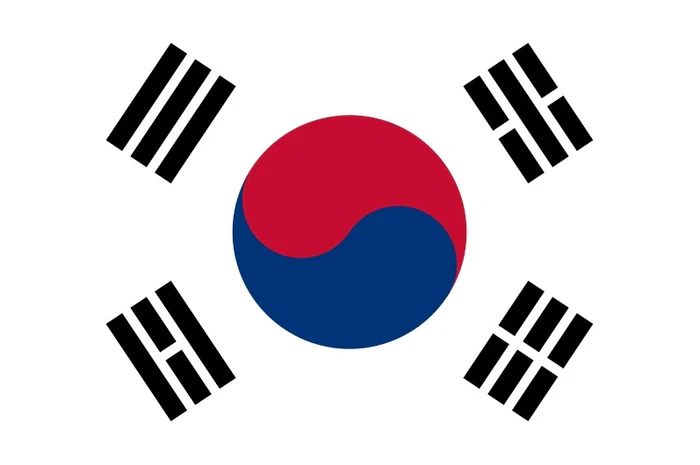 Korea Flag 15x22cm