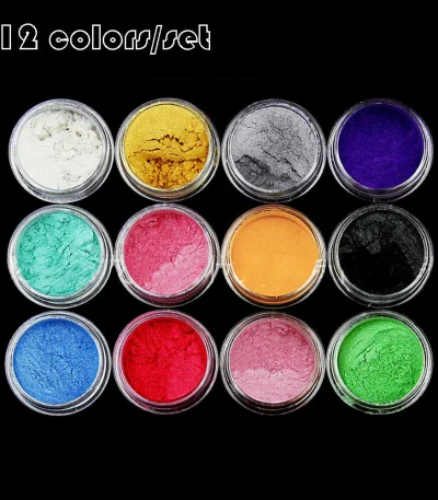 Mica Powder Epoxy Resin Pigments Pack of 12