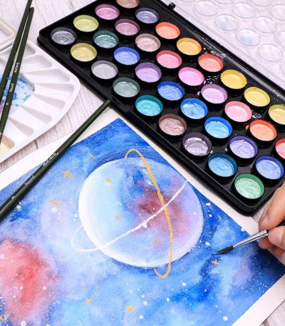 Mont Marte Signature Metallic Watercolor Paint Set 37 Pcs