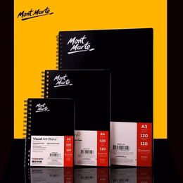 Mont Marte Spiral Visual Art Diary Sketchbook 120 Pages