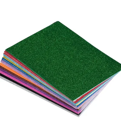Multicolor Foaming Glitter Sheets A4 Size Pack of 10