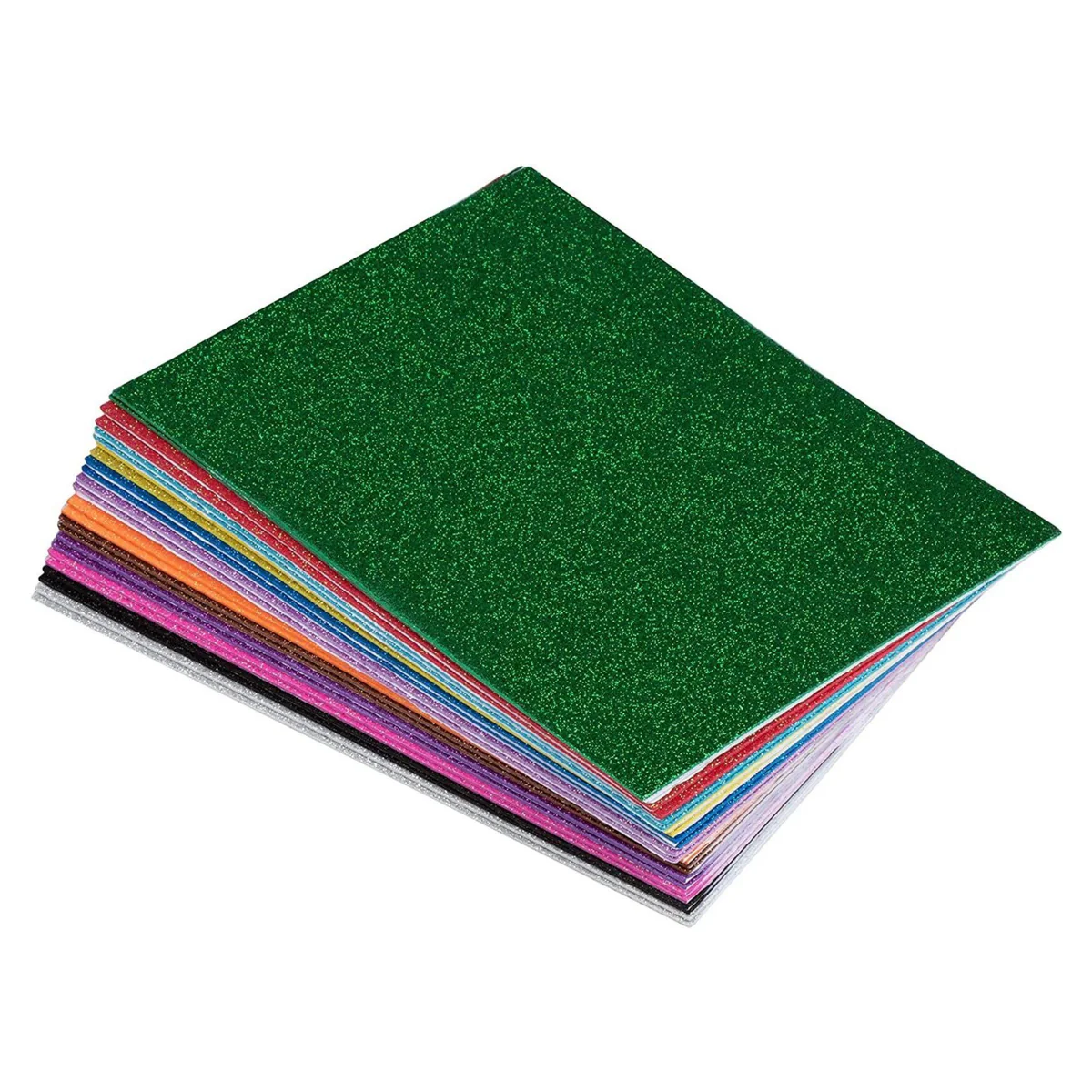 Multicolor Foaming Glitter Sheets A4 Size Pack of 10 Multicolor Foaming Glitter Sheets A4 Size Pack of 10