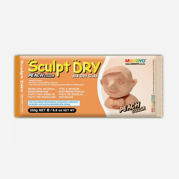 Mungyo Sculpt Air Dry Clay 250gm Peach