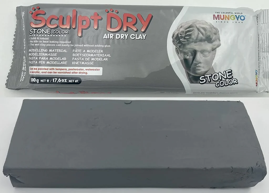 Mungyo Sculpt Air Dry Clay 500gm Stone