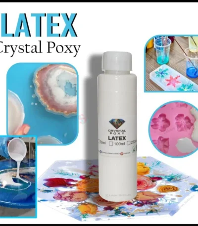 Professional Crystal Poxy Latex White Crystal Glue 100ml