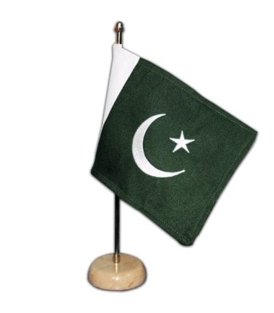 Round Marble Base Office Table Flag