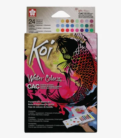 Sakura Koi Neon Watercolor Set Of 24