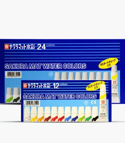 Sakura Mat Watercolor Pack of 12-24 5ml Tube