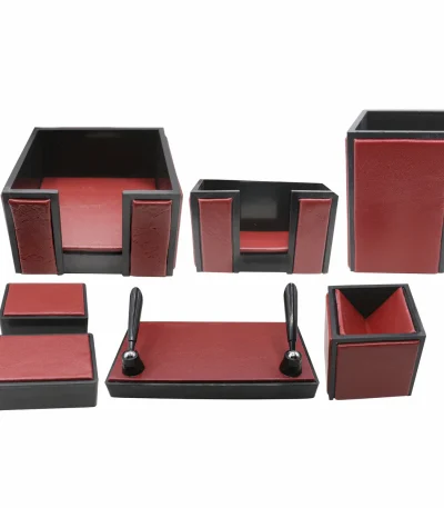 Senator Rexine Leather Desk Organizer 7pcs Set #20
