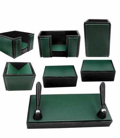 Senator Rexine Leather Desk Organizer 7pcs Set #20