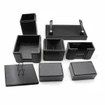 Senator Rexine Leather Desk Organizer 8pcs Set #20