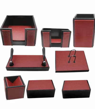 Senator Rexine Leather Desk Organizer 8pcs Set #20