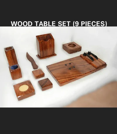 Senator Wooden Table 9pcs Set # 23