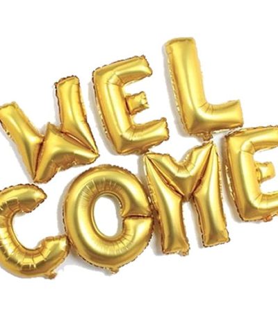 Welcome Letters Balloon