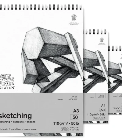 Winsor & Newton Light Grain Sketching Pad 110gsm 50 Sheets
