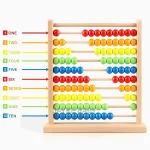 Wooden Educational Abacus Counting 100 Beads