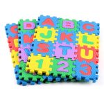 kids Learning Eva Puzzle Foaming Mat Alphabet and Numbers 6pcs Set